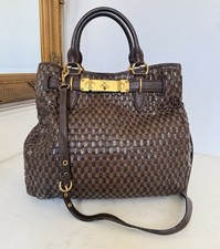 Miu Miu Woven Brown Leather
