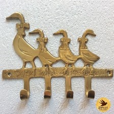 Vintage brass key holder -