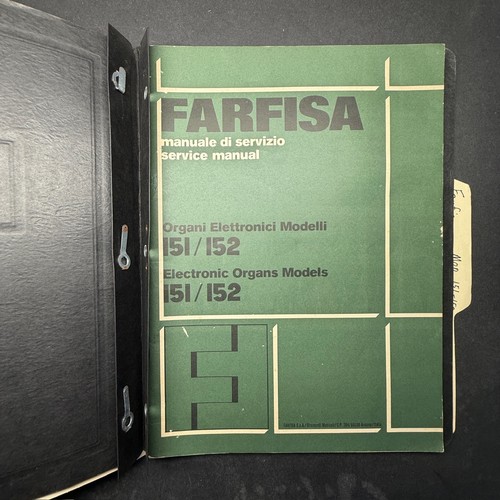 Vintage farfisa models - models, 151/152