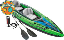 Challenger Kayak Set - Inflatable with Aluminum Oars & Air-Pump