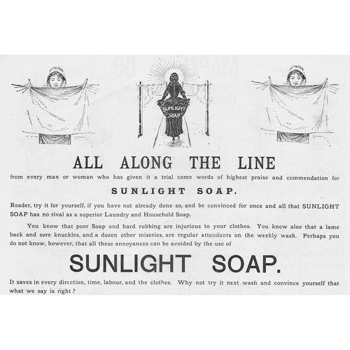 Sunlight soap all along the - sunlight,