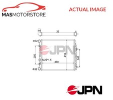 ENGINE COOLING RADIATOR JPN 60C9057-JPN P NEW OE REPLACEMENT
