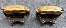 Nissan 350Z front brembo calipers in gold. S14 S15 R33 R32 R34