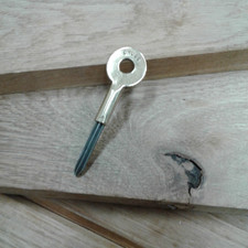 Vintage Old Brass CHUBB Security Rack Bolt Star Key For Door / Window Bolts .