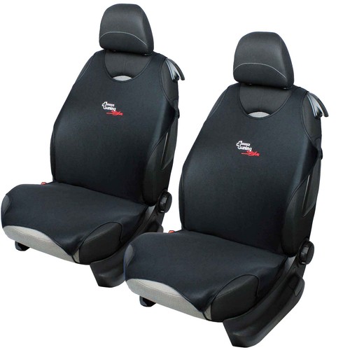Black front vest - front, seat