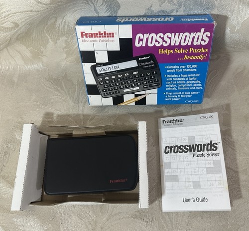 Franklin cwq 100 crossword - franklin, cwq-100