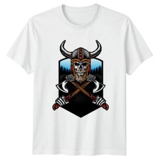 Bearded Viking Skull Axe