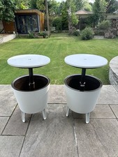 Two Keter 30L Cool Bar Party Tables. Sold As A Pair