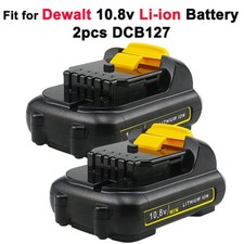 2x For Dewalt 3AH 10.8V Li-ion Battery DCB121 DCB123 DCB125 MAX DCB127 DCB120