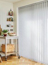 VERTICAL BLINDS - BLACKOUT FABRIC -  MADE TO MEASURE  -  COMPLETE KIT  -  (89mm)
