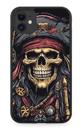 Classic pirates skull - skull, rubber