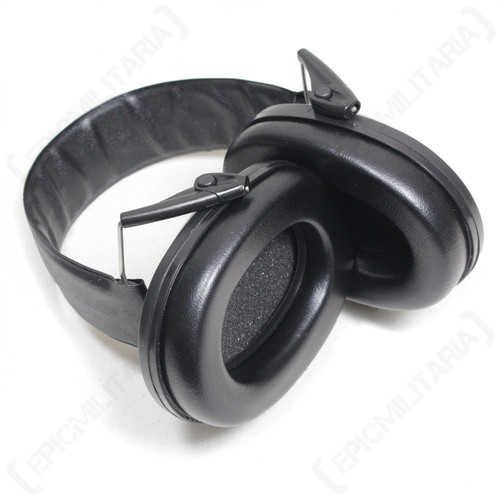 Black ear defenders hearing - black,