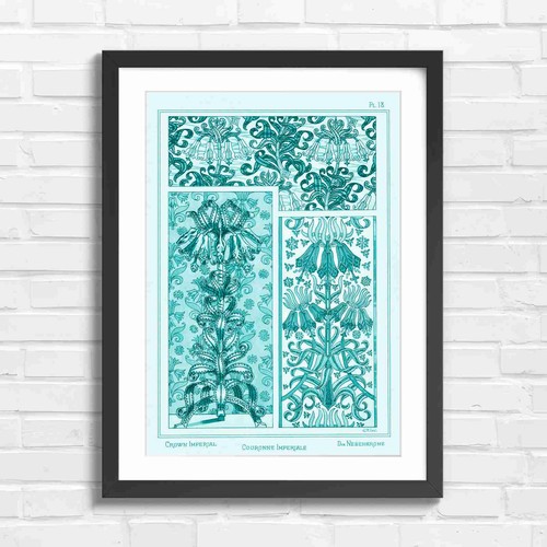 Crown imperial art nouveau - crown,