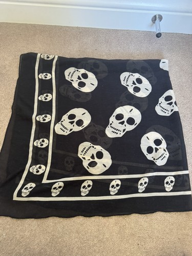 Skull scarf - skull, white)