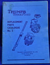 original Triumph Tiger Cub parts catalog spares list