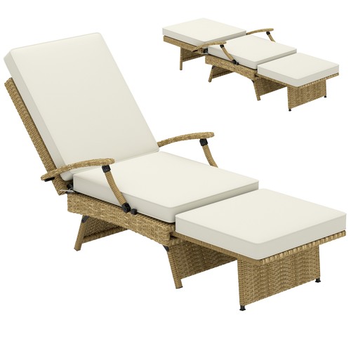 Outsunny foldable rattan - outsunny,