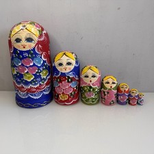 Vintage Set of 7 Russian Dolls