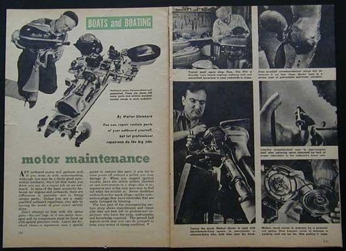 Vintage outboard motor - vintage,