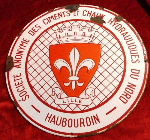 Vintage french enamel - french, sign
