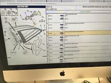 Peugeot 406 coupe mk1 mk2 rear wing  opening WINDOW WEATHERSEAL  857254