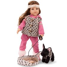 Gotz Hannah Staycation - 19.5" All Vinyl Poseable Standing Doll with Long Bro...