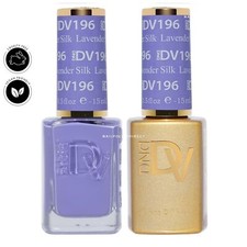 DND Diva Duo Gel & Nail Polish Set - Lavender Silk 196 - 2 x 15ml
