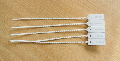 White plastic security - white, seals