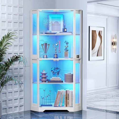 Corner glass display - glass, case