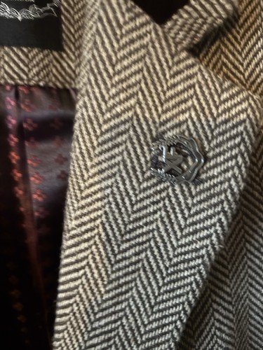 Herringbone overcoat - herringbone,