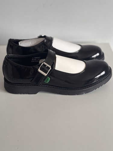 Kickers black patent leather - black,