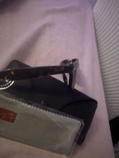 Ray Ban Unisex Sunglasses Brownish Black Frame with Black Lens