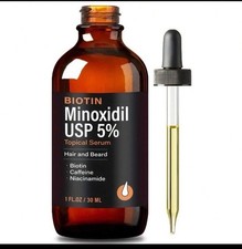 BIOTINMinoxidilUSP 5%Topical SerumHair and Beard 30ml