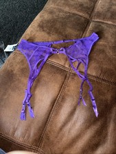 M&S Purple Suspender Belt Size