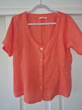 Sahara Ladies Orange Linen