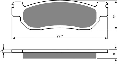 Brake disc pads - disc, goldfren
