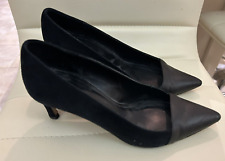 Black Suede and Leather Shoes From Jigsaw - Size 37