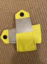 Ex Police Hi Viz Yellow Jacket Epaulettes. Used. A18. See Description.