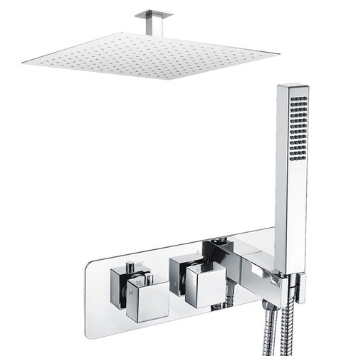 Chrome square dual concealed - square,
