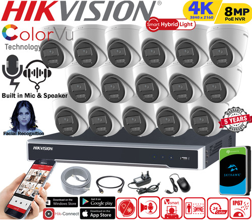 8mp hikvision cctv nvr - hikvision,