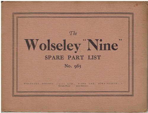 Wolseley chassis - wolseley, 9