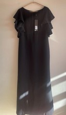 Ossie Clark Black Maxi Evening