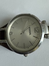 Ladies/Girls Fossil Watch with Leather Strap - Needs New Battery