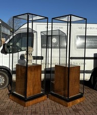 Pair Of Large Museum Cabinets.
