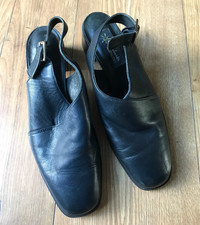 CLARKS SPRINGERS WOMENS SHOES SANDALS  SIZE 6 UK blue  leather