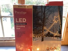 Prestige LED Shooting Star Lighting Decorations Christmas Mains Op Works Used