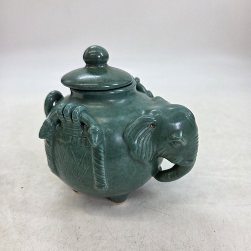 Green matte glazed ceramic - green,
