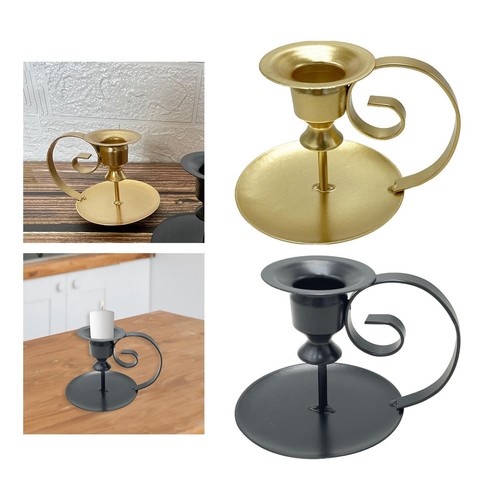 Plated pillar candle - plated, holders