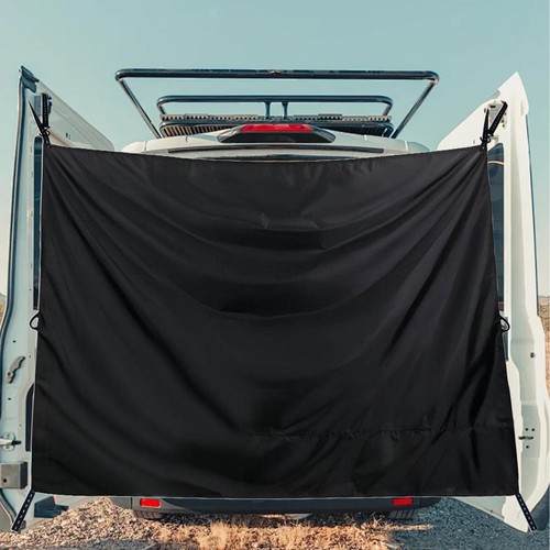Camper van rear - rear, curtain