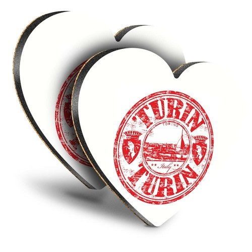 Heart mdf coasters turin - mdf,
