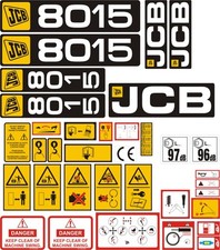 JCB 8015 Mini Digger Decal Set 